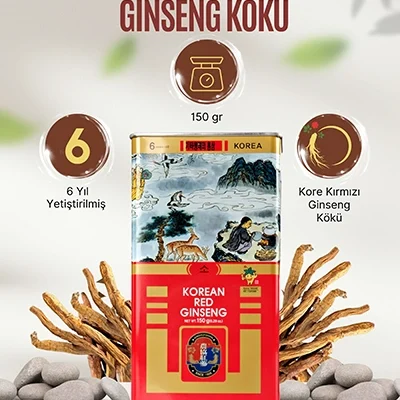 Pungi NongHyup(NH) Ginseng Kökü – 150gr 6 Yıllık Premium Ginseng - KORE GINSENG