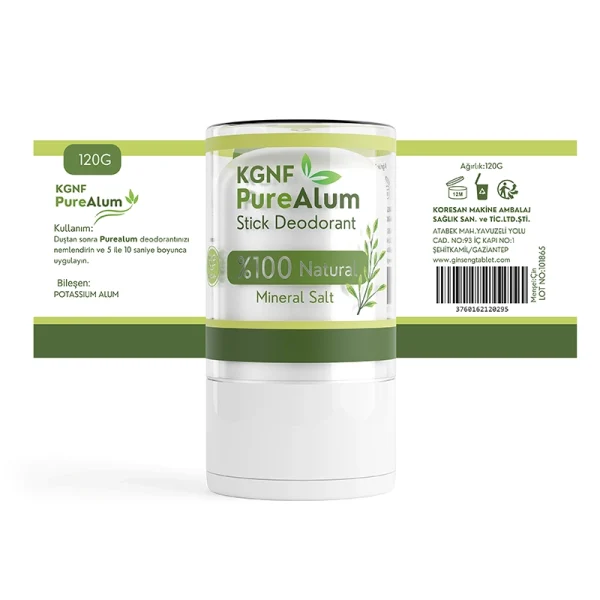 KGNF Alum Taşı Kristal Deodorant %100 Doğal – 120g - Smart Koresan