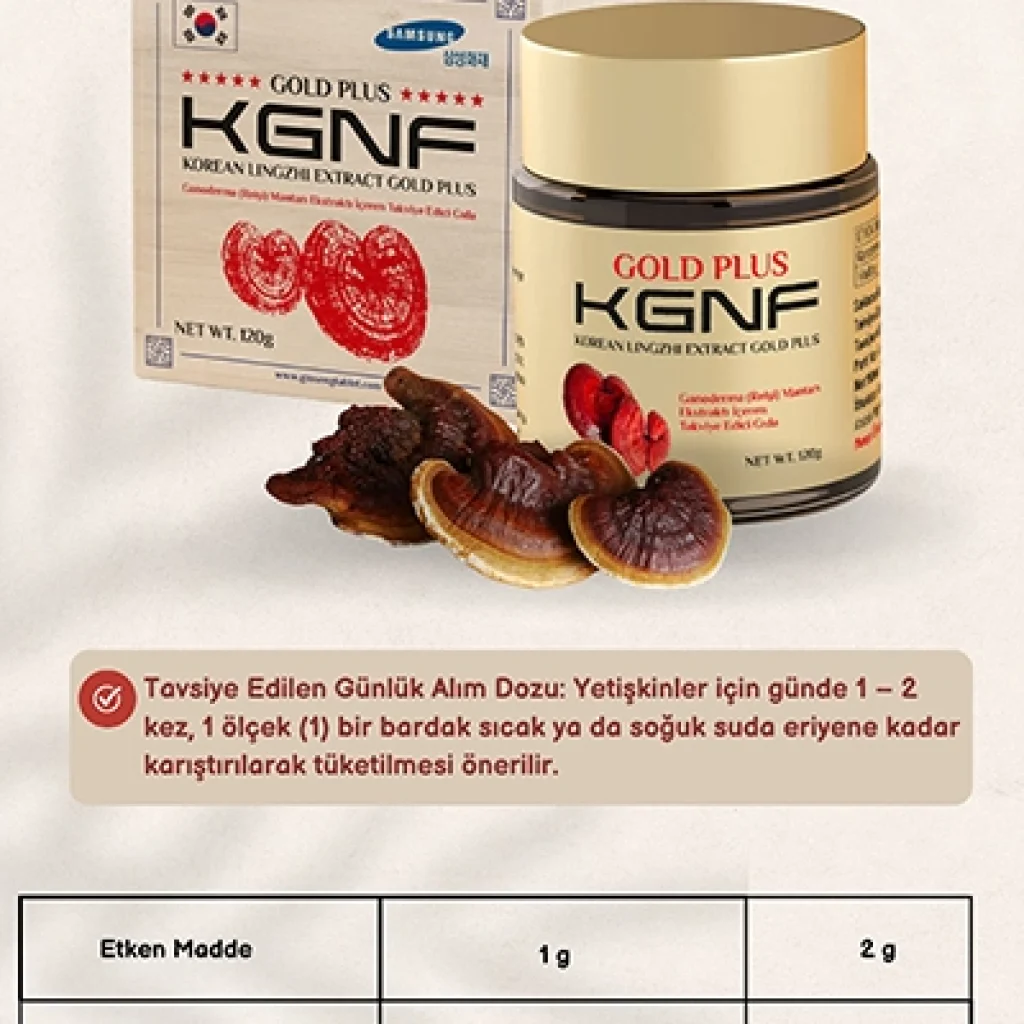 KGNF Ganoderma Reishi(Lingzhi) Mantarı Ekstraktı – 100% Kore - Smart Koresan
